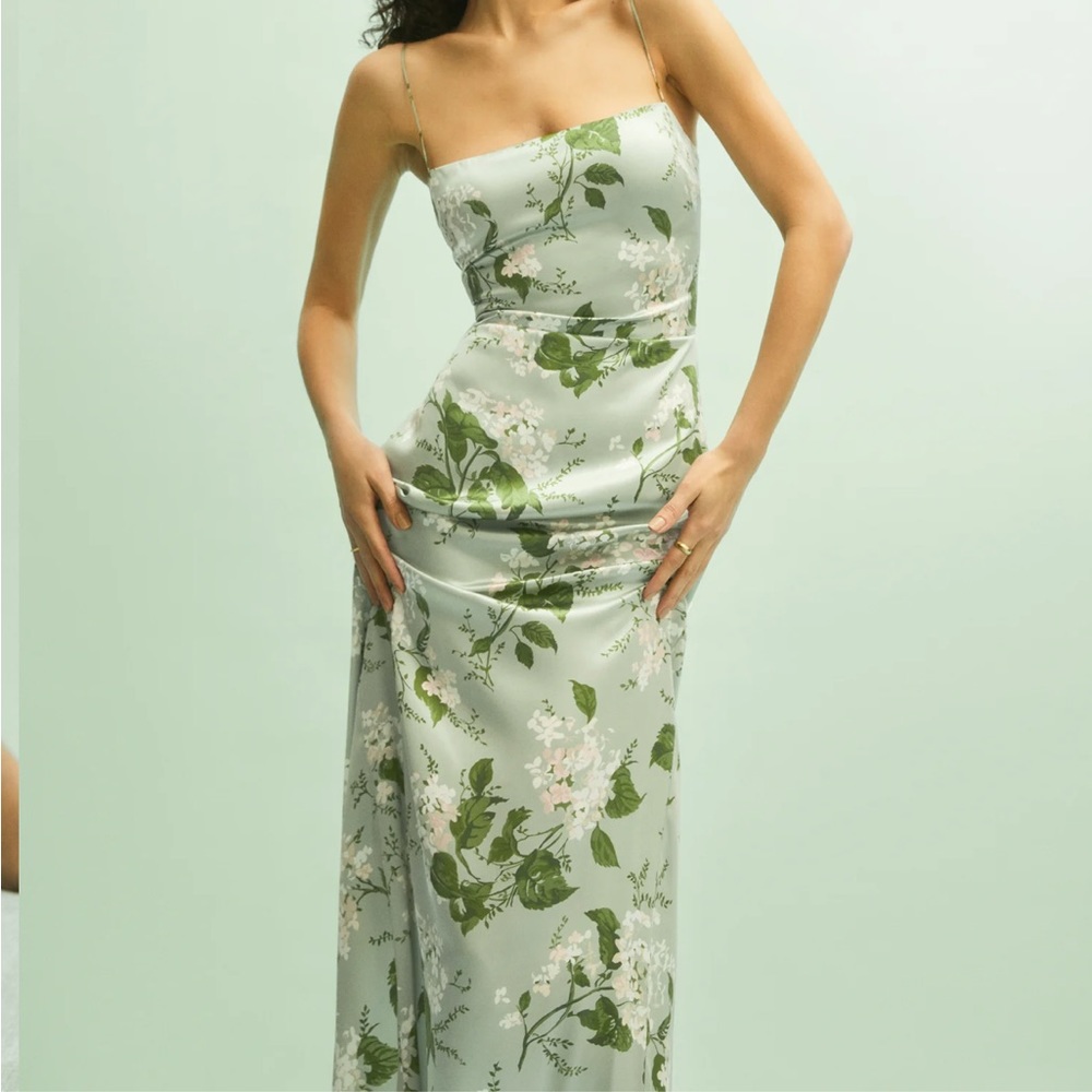 Reformation Frankie Silk Dress
